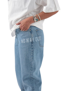 NOWAYPUT BLUE DENIM JEANS