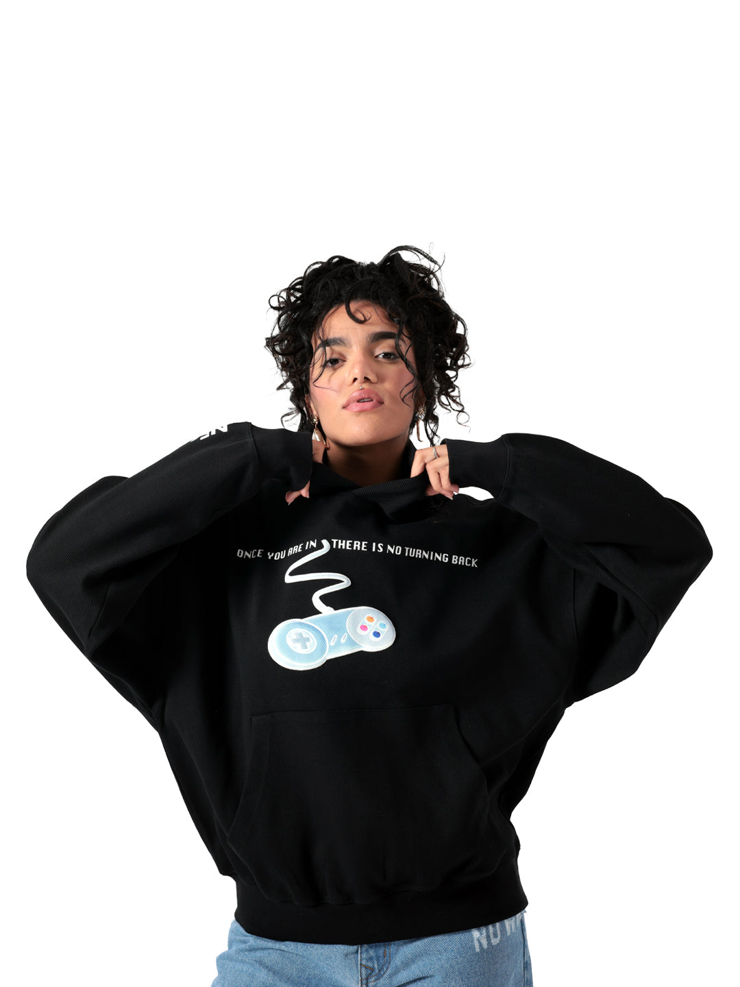 هودي أسود "NO WAY OUT"