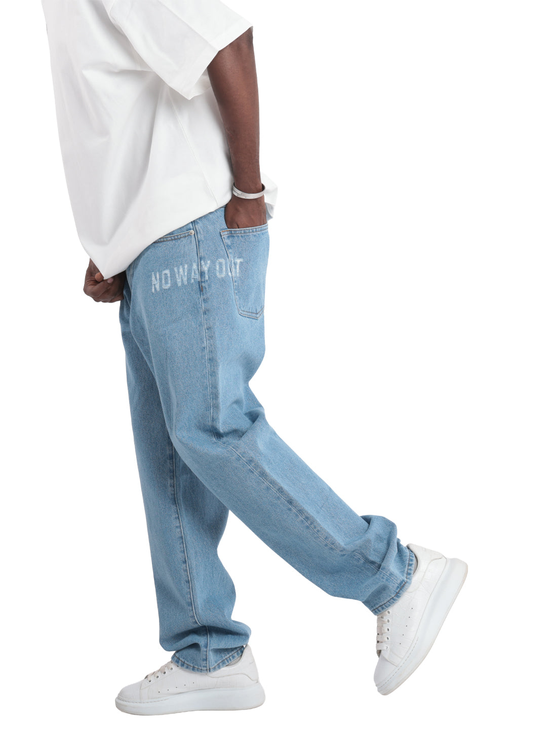 NOWAYPUT BLUE DENIM JEANS